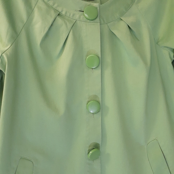 Allison Taylor Top Woman Casual Business Attire Solid Green Size 8 - Picture 4 of 6